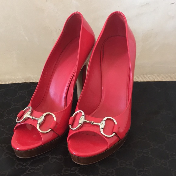 Gucci Shoes - Authentic patent leather Gucci platform pumps